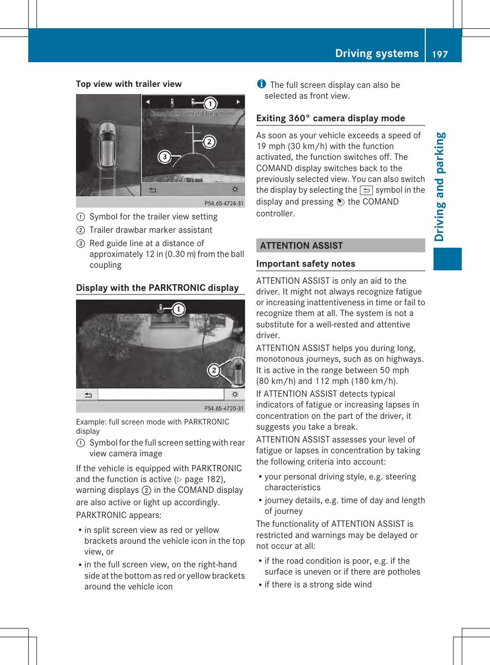 Driving and parking, Driving systems | Mercedes-Benz GLK-Class 2013 Owners Manual User Manual | Page 199 / 378