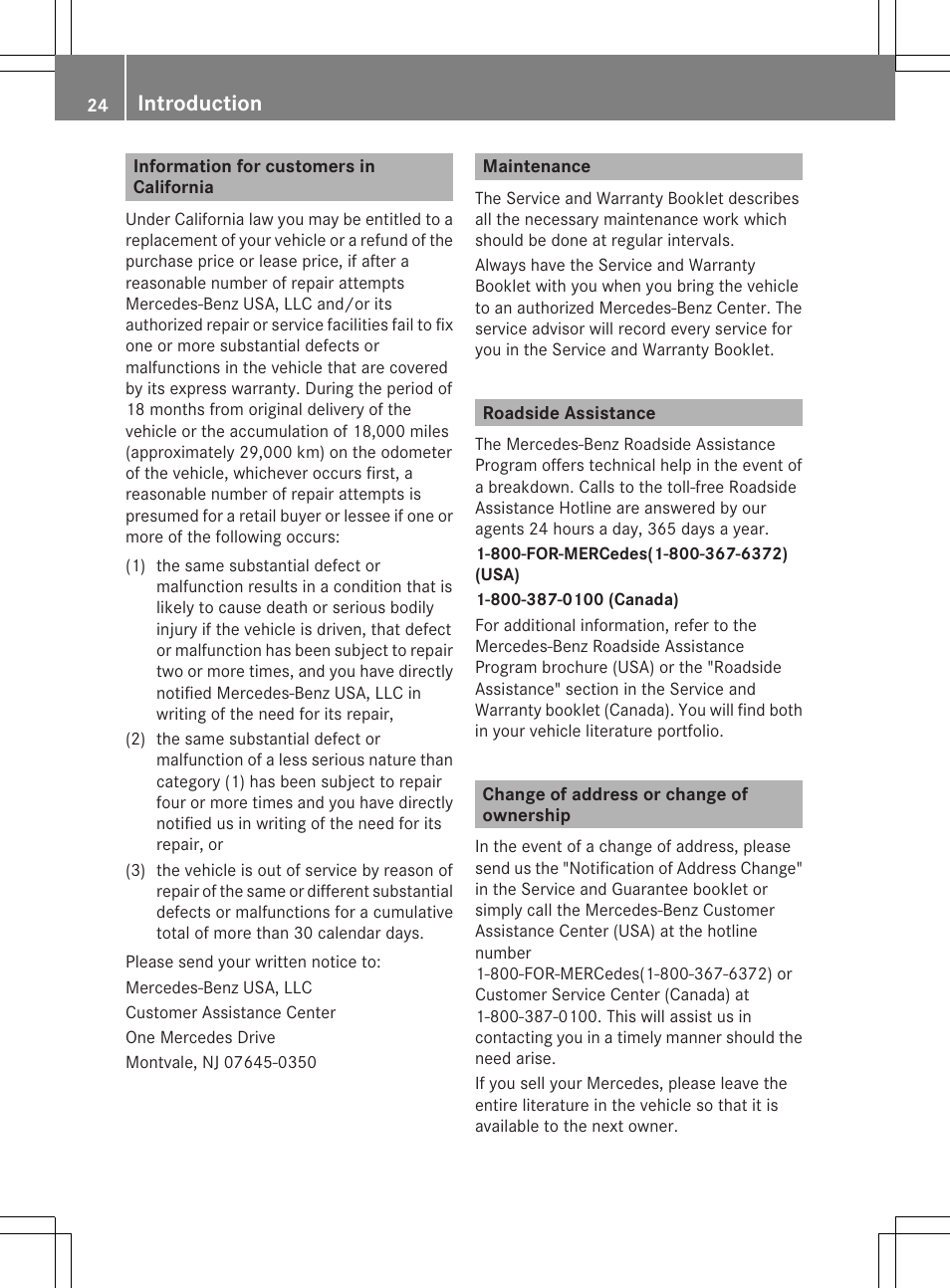 Introduction | Mercedes-Benz GLK-Class 2013 Owners Manual User Manual | Page 26 / 378