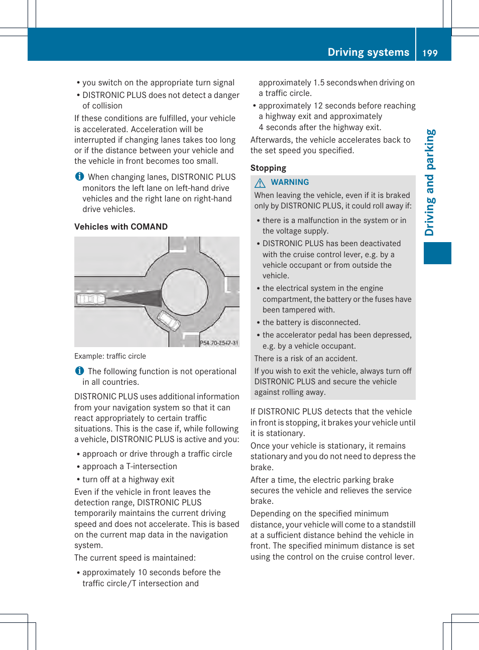 Driving and parking, Driving systems | Mercedes-Benz M-Class 2013 Owners Manual User Manual | Page 201 / 458