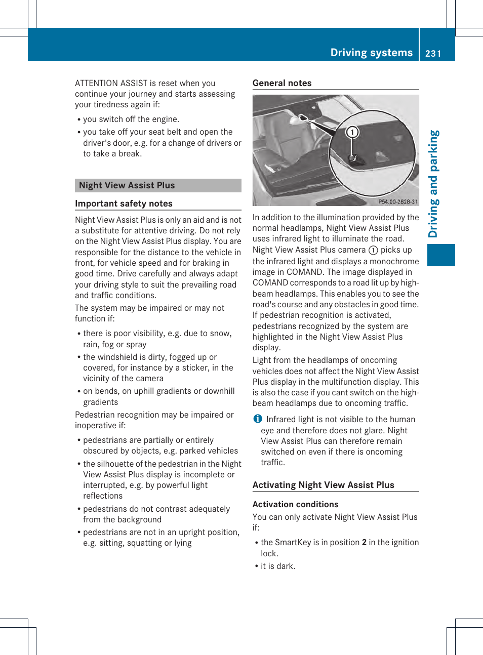 Drivi ng and parking, Driving systems | Mercedes-Benz M-Class 2013 Owners Manual User Manual | Page 233 / 458