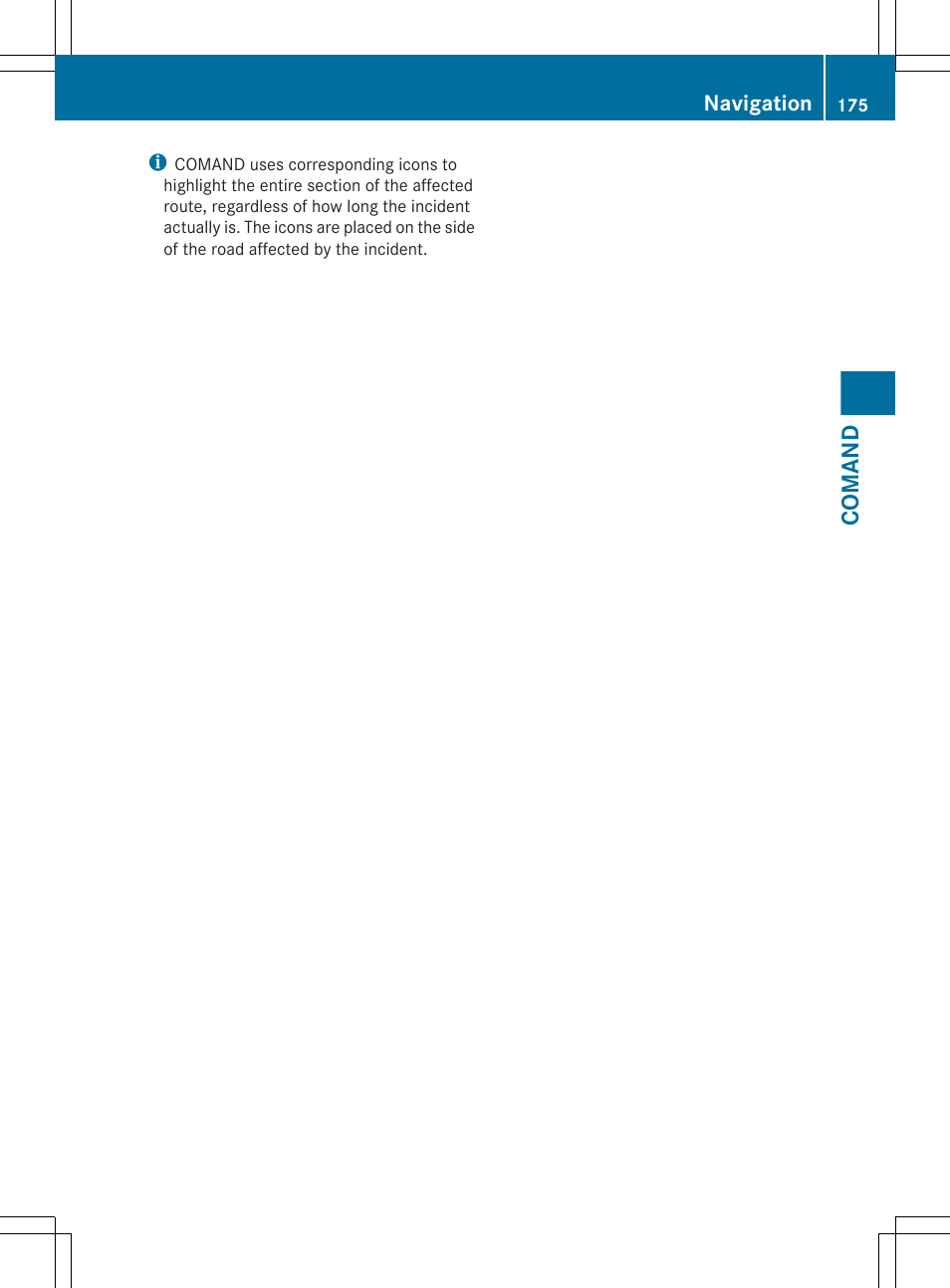 Comand, Navigation | Mercedes-Benz S-Class 2012 User Manual | Page 177 / 536