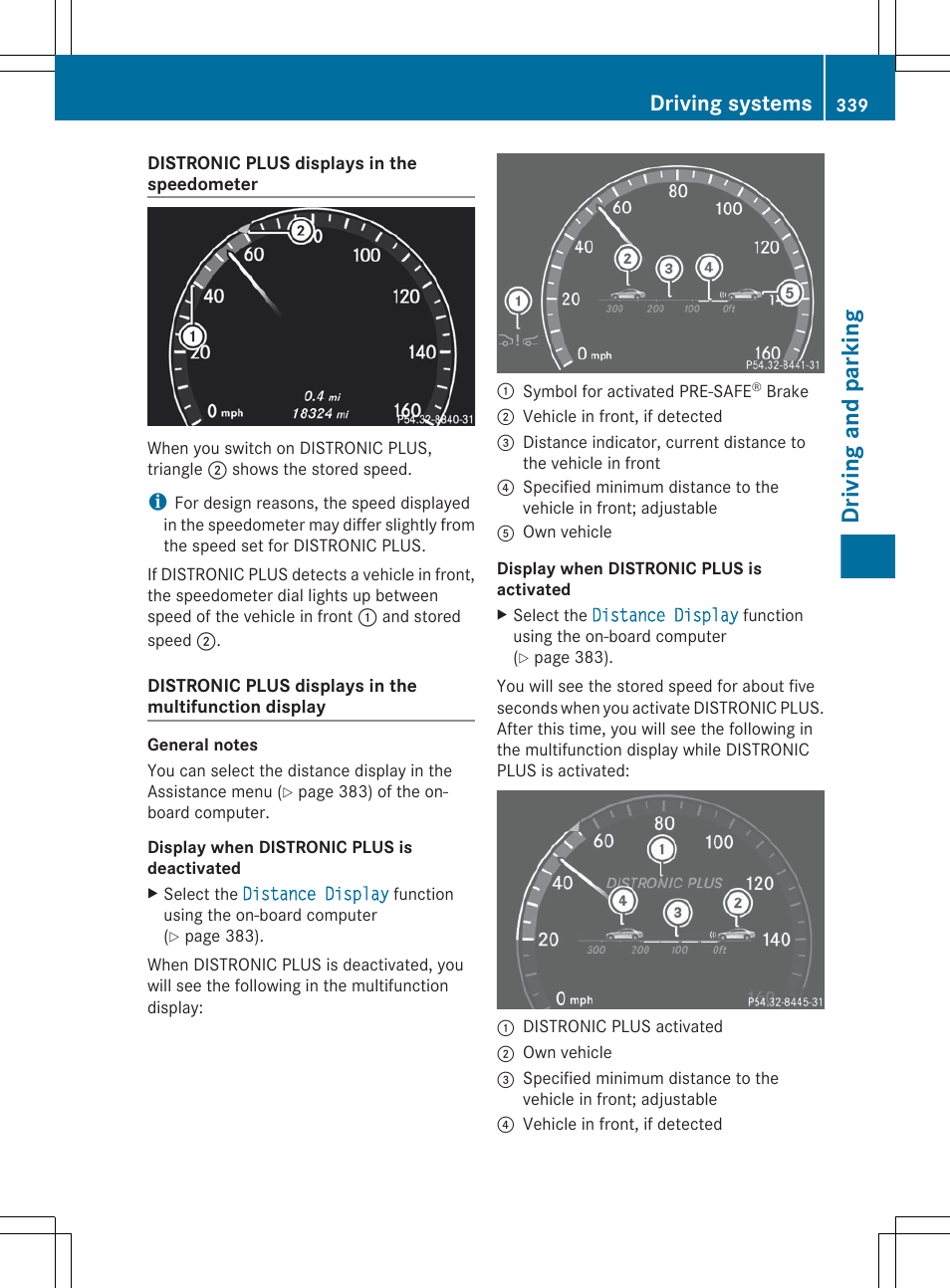 Driving and parking, Driving systems | Mercedes-Benz S-Class 2012 User Manual | Page 341 / 536