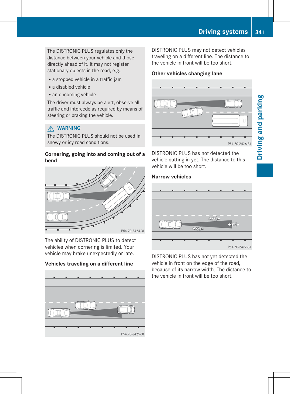 Driving and parking, Driving systems | Mercedes-Benz S-Class 2012 User Manual | Page 343 / 536