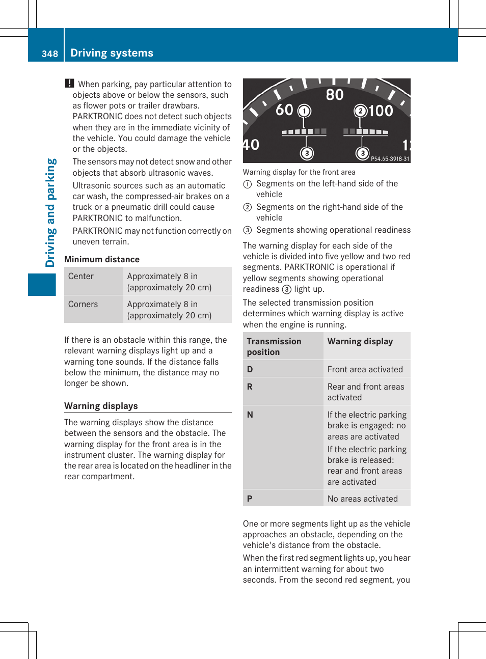 Driving and parking, Driving systems | Mercedes-Benz S-Class 2012 User Manual | Page 350 / 536
