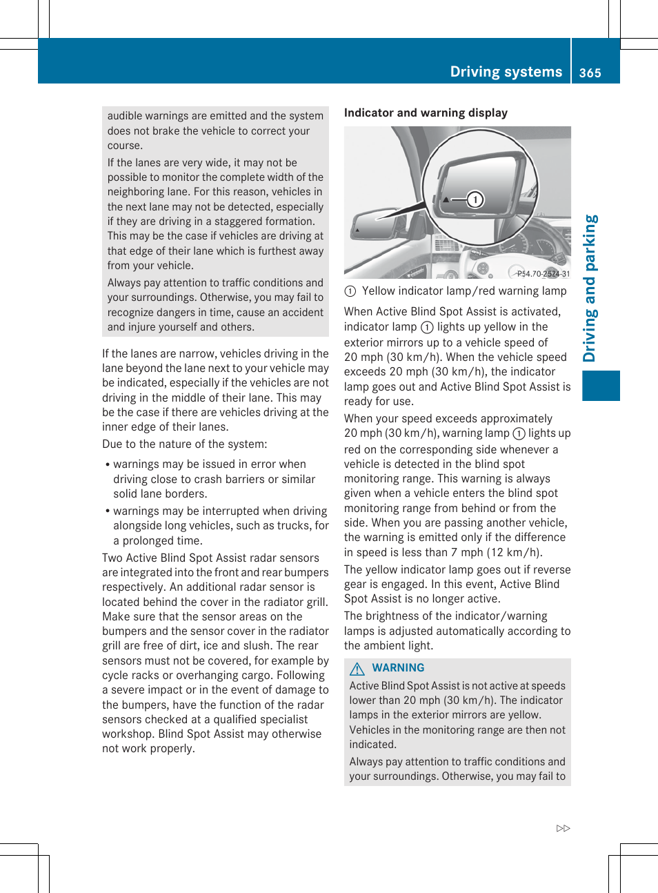 Driving and parking, Driving systems | Mercedes-Benz S-Class 2012 User Manual | Page 367 / 536