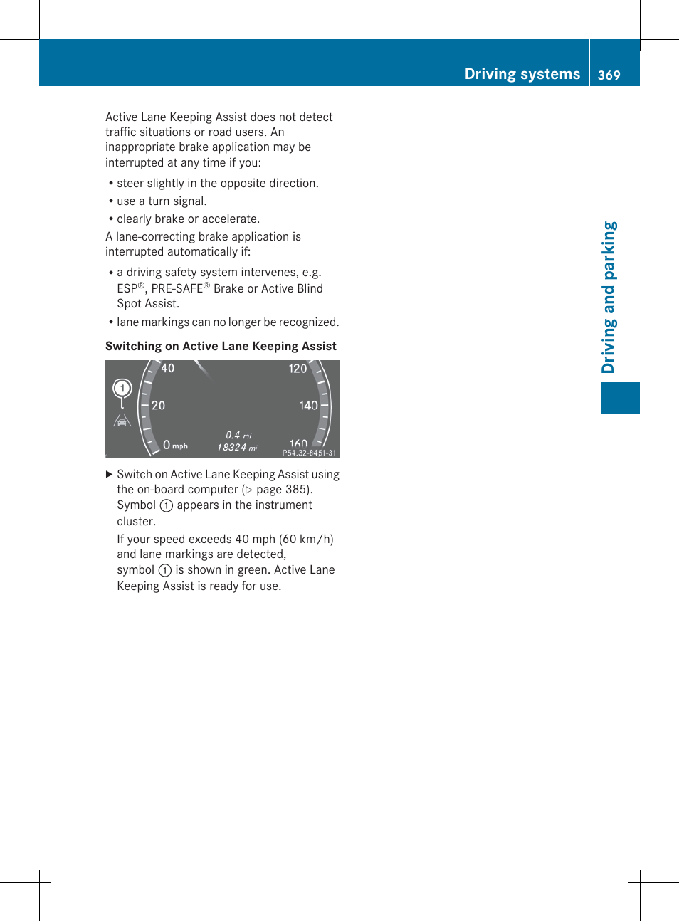 Driving and parking, Driving systems | Mercedes-Benz S-Class 2012 User Manual | Page 371 / 536