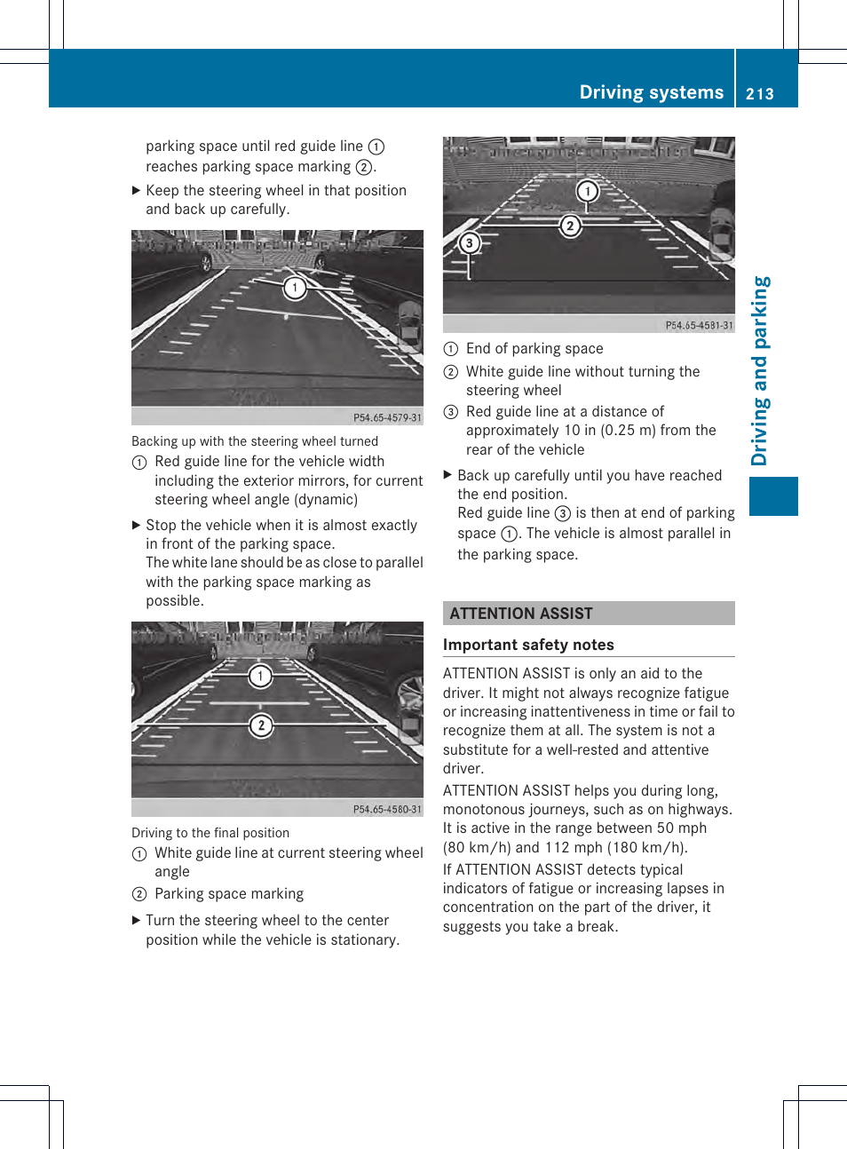 Driving and parking, Driving systems | Mercedes-Benz SL-Class 2013 Owners Manual User Manual | Page 215 / 590