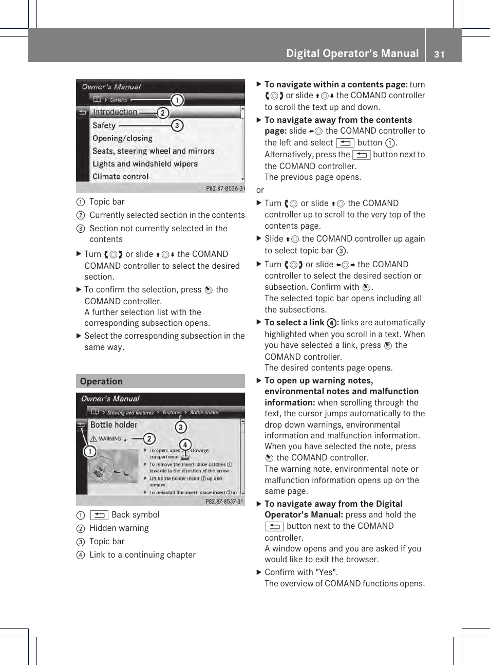 Digital operator's manual | Mercedes-Benz SL-Class 2013 Owners Manual User Manual | Page 33 / 590