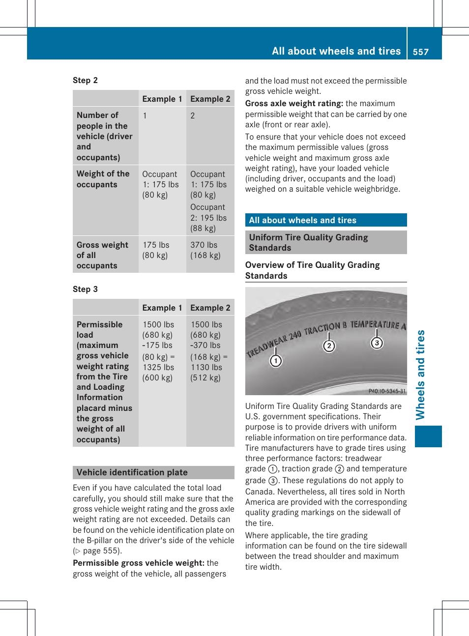 Wheels and tires, All about wheels and tires | Mercedes-Benz SL-Class 2013 Owners Manual User Manual | Page 559 / 590