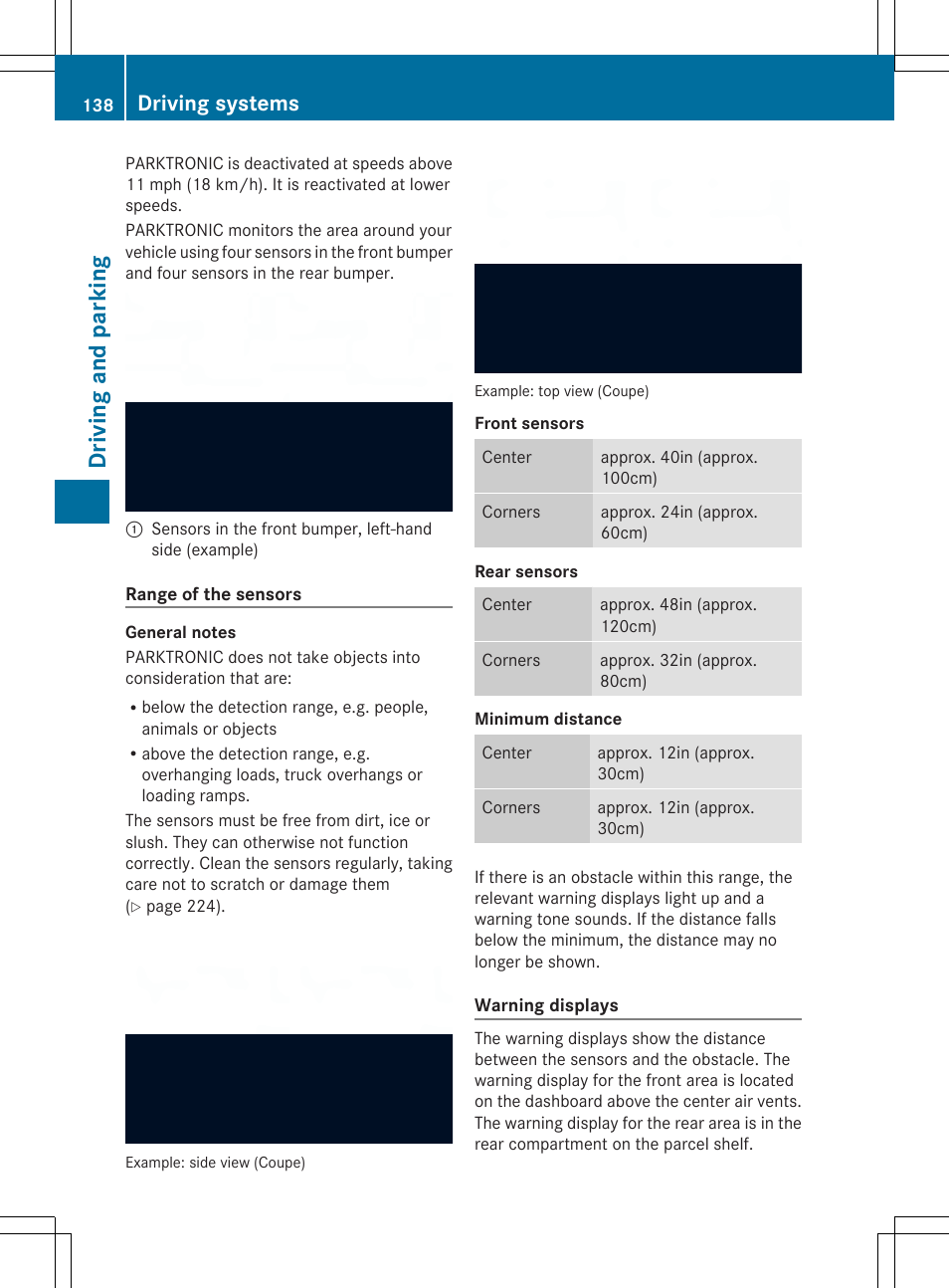 Driving and parking, Driving systems | Mercedes-Benz SLS-Class 2013 Owners Manual User Manual | Page 140 / 286