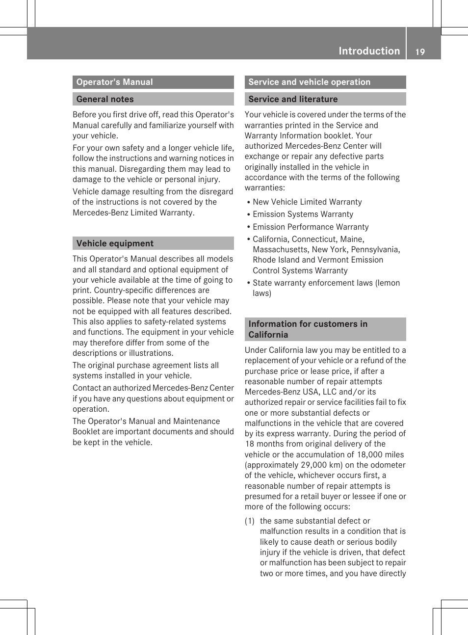 Introduction | Mercedes-Benz SLS-Class 2013 Owners Manual User Manual | Page 21 / 286
