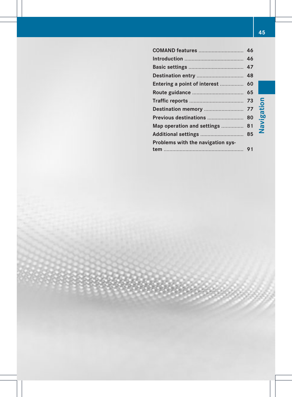 Mercedes-Benz GL-Class 2012 COMAND Manual User Manual | Page 47 / 210