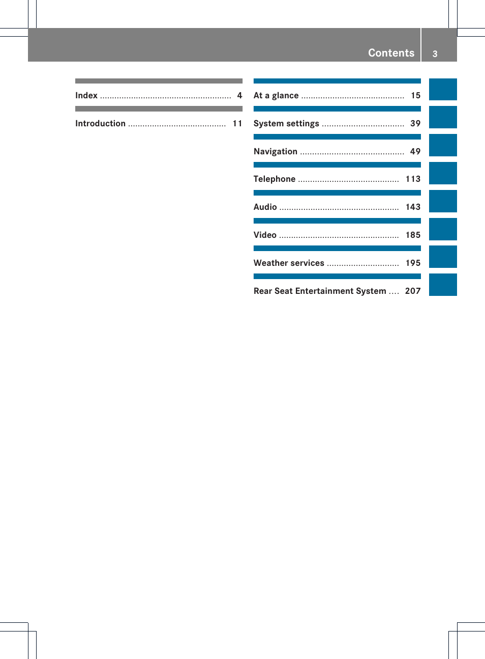 Mercedes-Benz C-Coupe 2012 COMAND Manual User Manual | Page 5 / 234