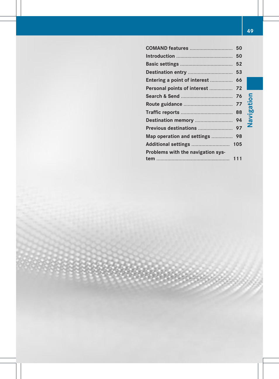 Mercedes-Benz C-Coupe 2012 COMAND Manual User Manual | Page 51 / 234