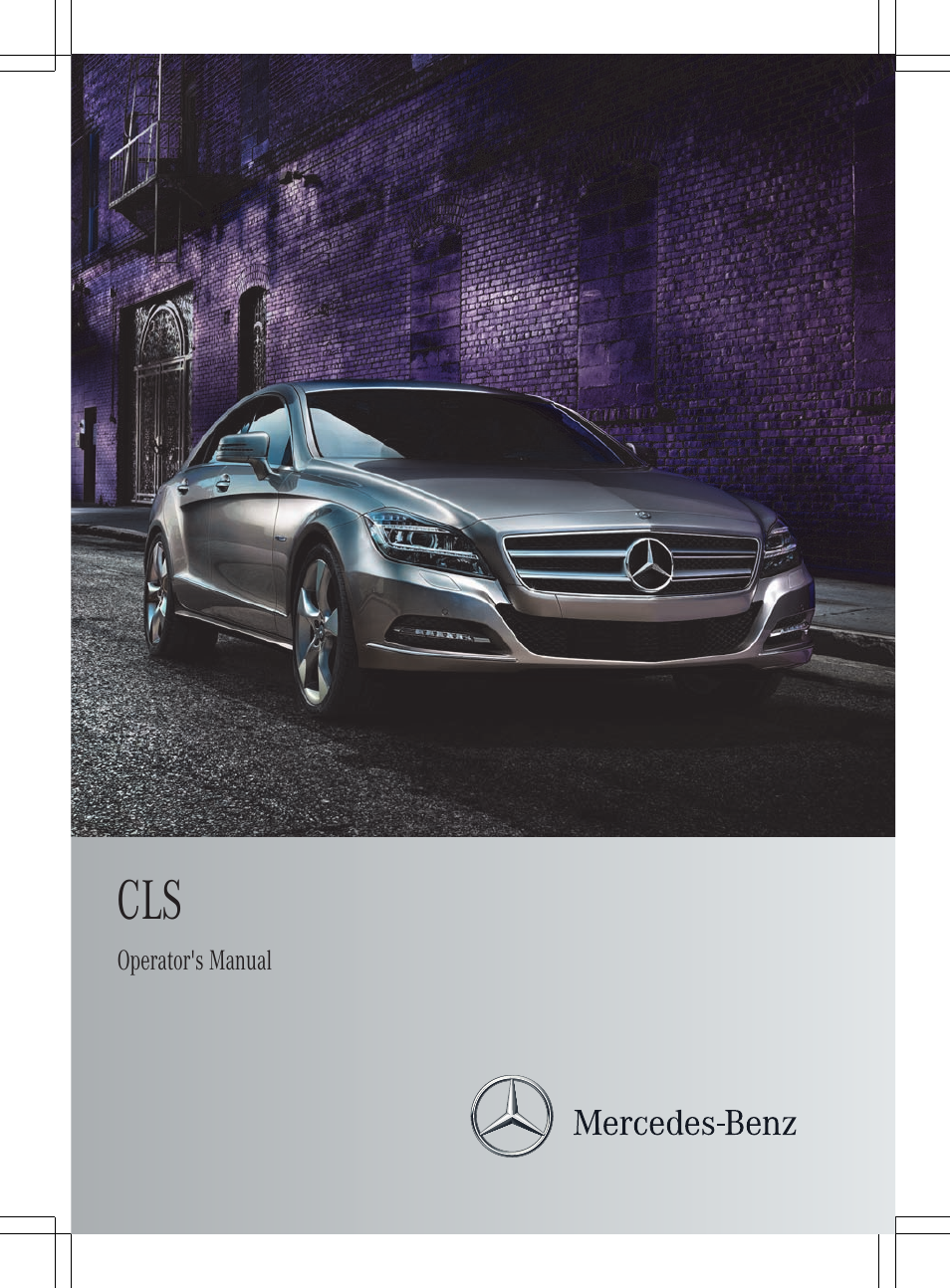 Mercedes-Benz CLS-Class 2012 Owners Manual User Manual | 356 pages