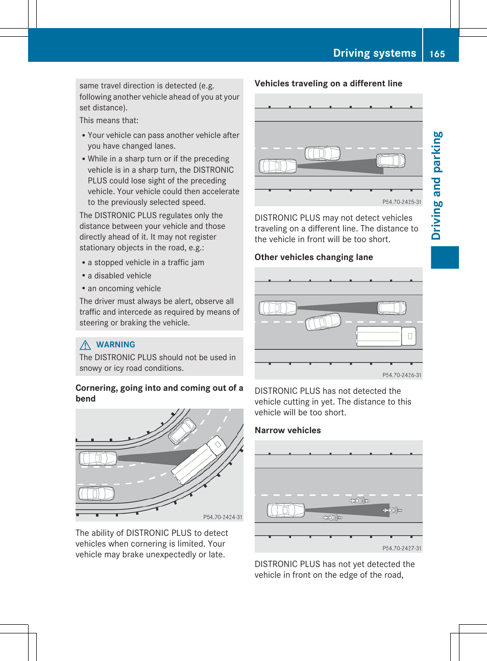 Driving and parking, Driving systems | Mercedes-Benz CLS-Class 2012 Owners Manual User Manual | Page 167 / 356