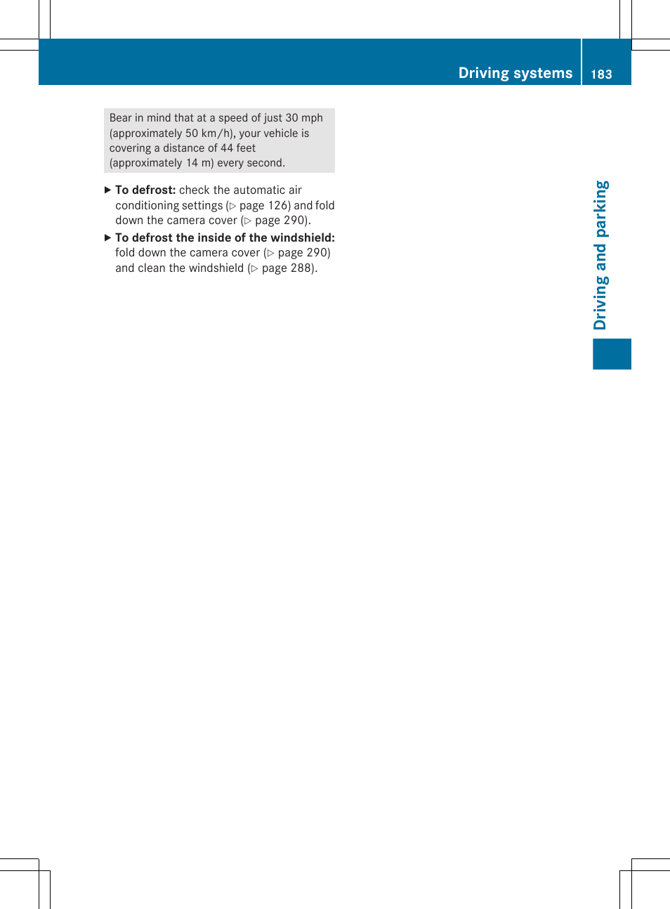 Driving and parking, Driving systems | Mercedes-Benz CLS-Class 2012 Owners Manual User Manual | Page 185 / 356