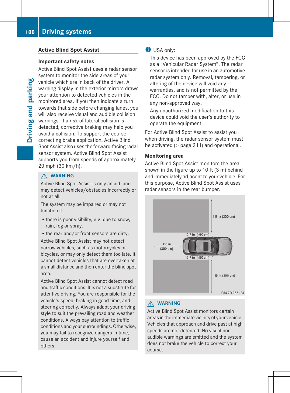 Driving and parking, Driving systems | Mercedes-Benz CLS-Class 2012 Owners Manual User Manual | Page 190 / 356