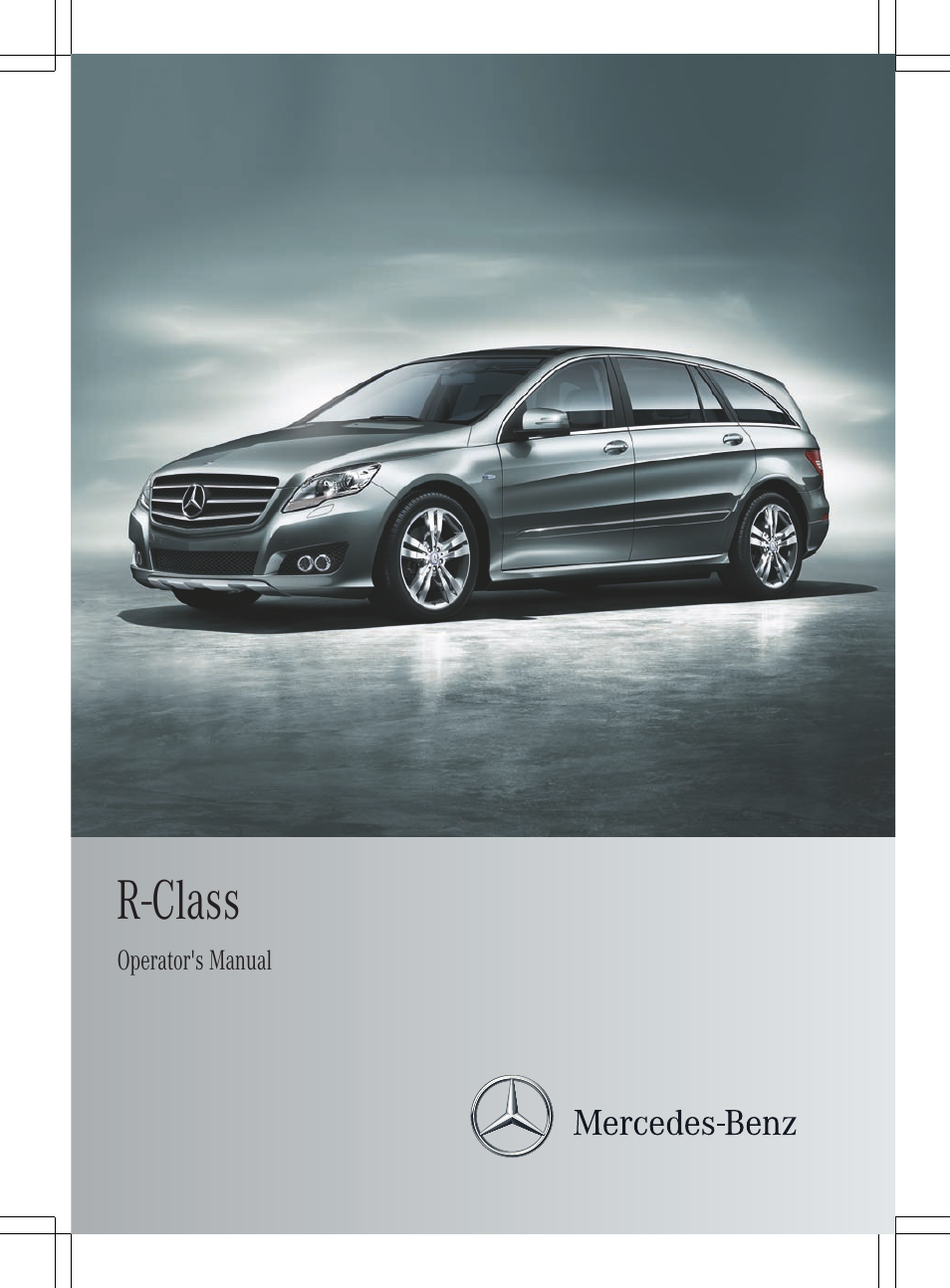 Mercedes-Benz R-Class 2012 Owners Manual User Manual | 368 pages