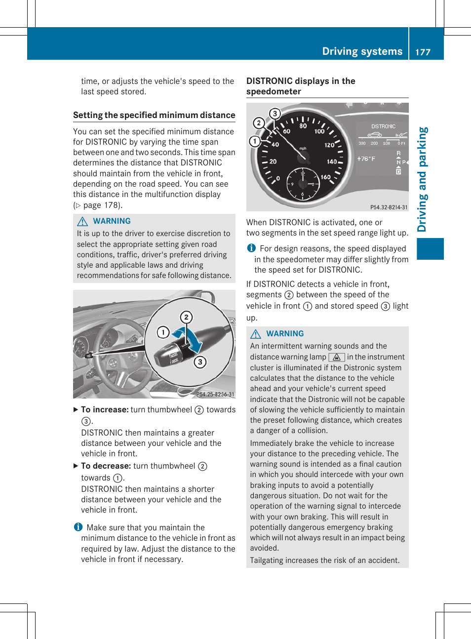 Driving and parking, Driving systems | Mercedes-Benz R-Class 2012 Owners Manual User Manual | Page 179 / 368
