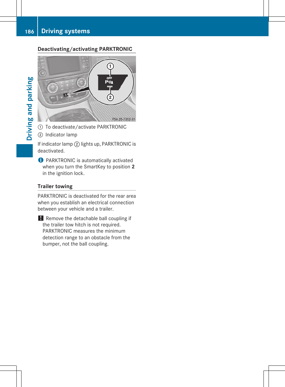 Driving and parking, Driving systems | Mercedes-Benz R-Class 2012 Owners Manual User Manual | Page 188 / 368