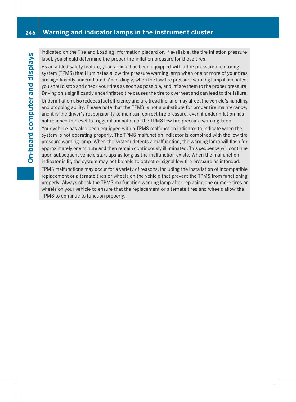 On-board computer and displays | Mercedes-Benz R-Class 2012 Owners Manual User Manual | Page 248 / 368