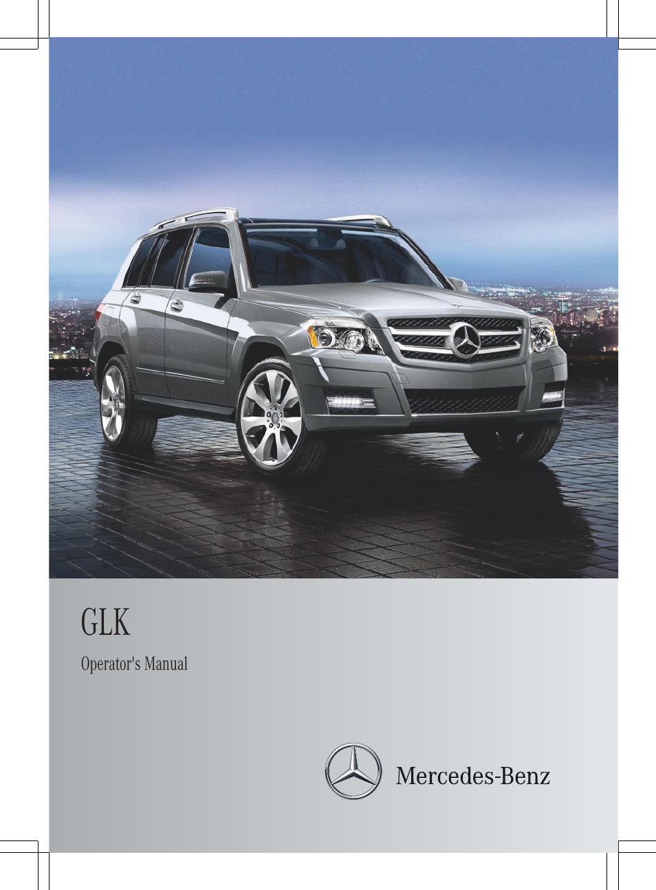 Mercedes-Benz GLK-Class 2012 Owners Manual User Manual | 316 pages