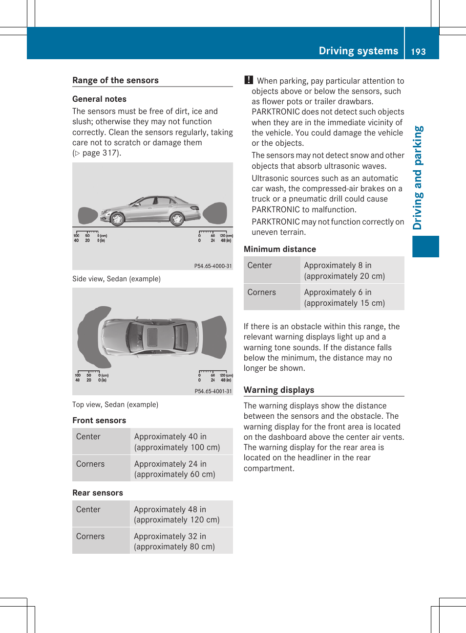 Driving and parking, Driving systems | Mercedes-Benz E-Sedan 2012 Owners Manual User Manual | Page 195 / 396