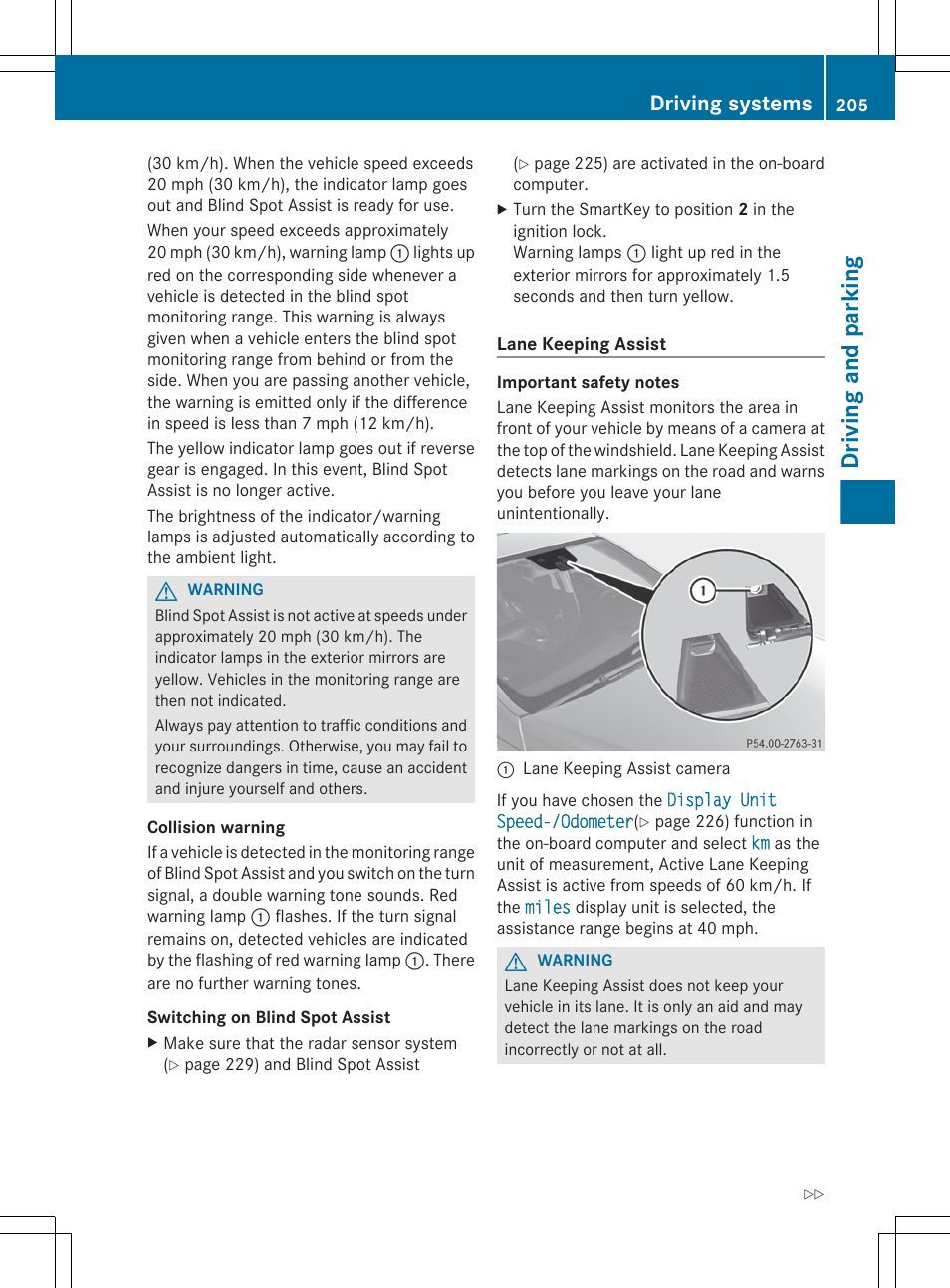 Assist, Driving and parking, Driving systems | Mercedes-Benz E-Sedan 2012 Owners Manual User Manual | Page 207 / 396