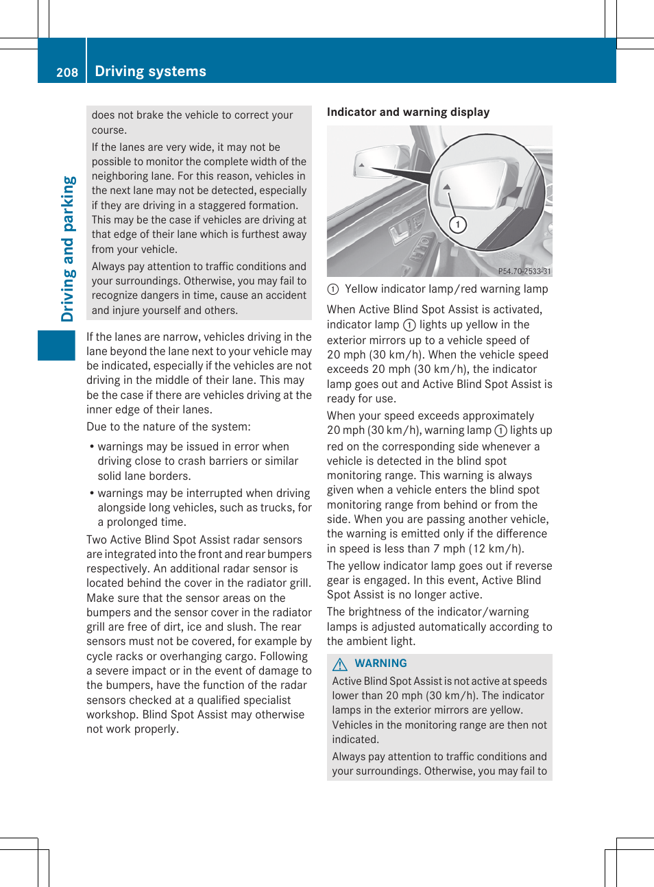 Driving and parking, Driving systems | Mercedes-Benz E-Sedan 2012 Owners Manual User Manual | Page 210 / 396