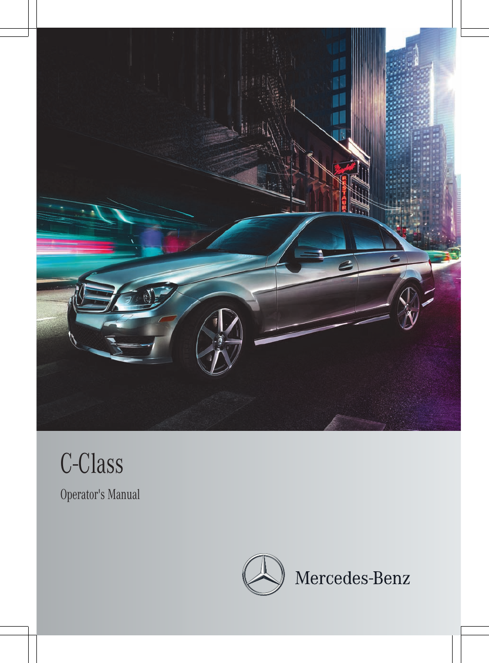 Mercedes-Benz C-Sedan 2012 Owners Manual User Manual | 356 pages