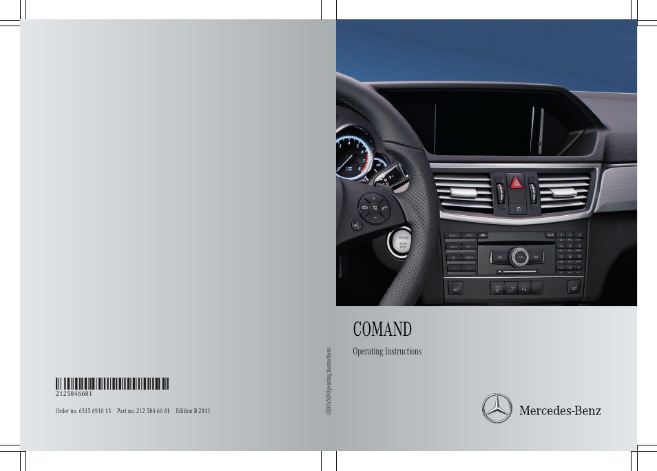 Mercedes-Benz E-Coupe 2011 COMAND Manual User Manual | 194 pages