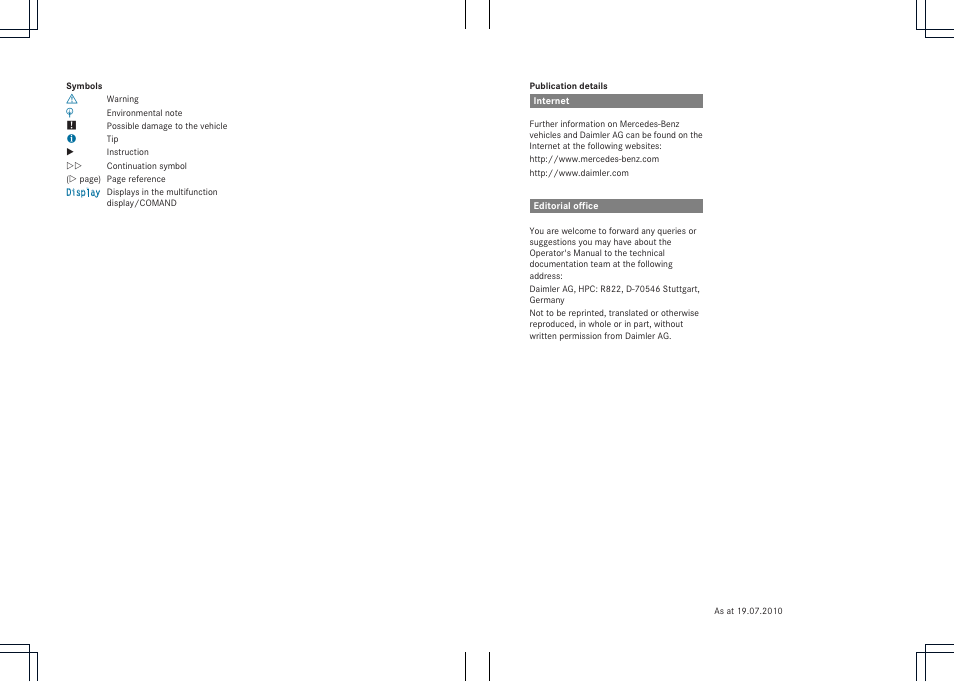 Mercedes-Benz CLS-Class 2011 COMAND Manual User Manual | Page 2 / 214