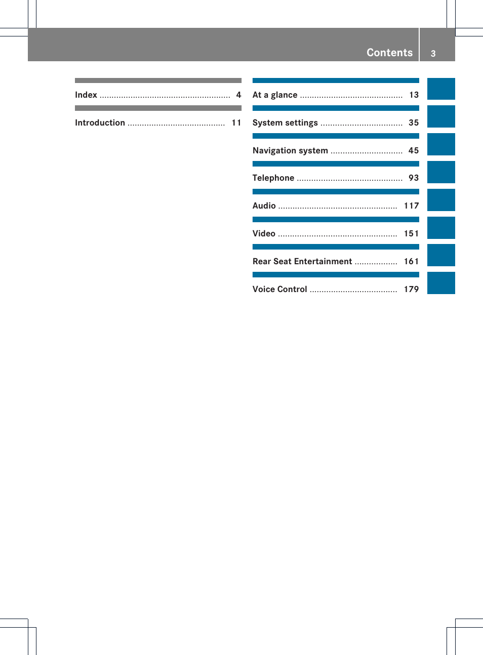 Mercedes-Benz CLS-Class 2011 COMAND Manual User Manual | Page 5 / 214