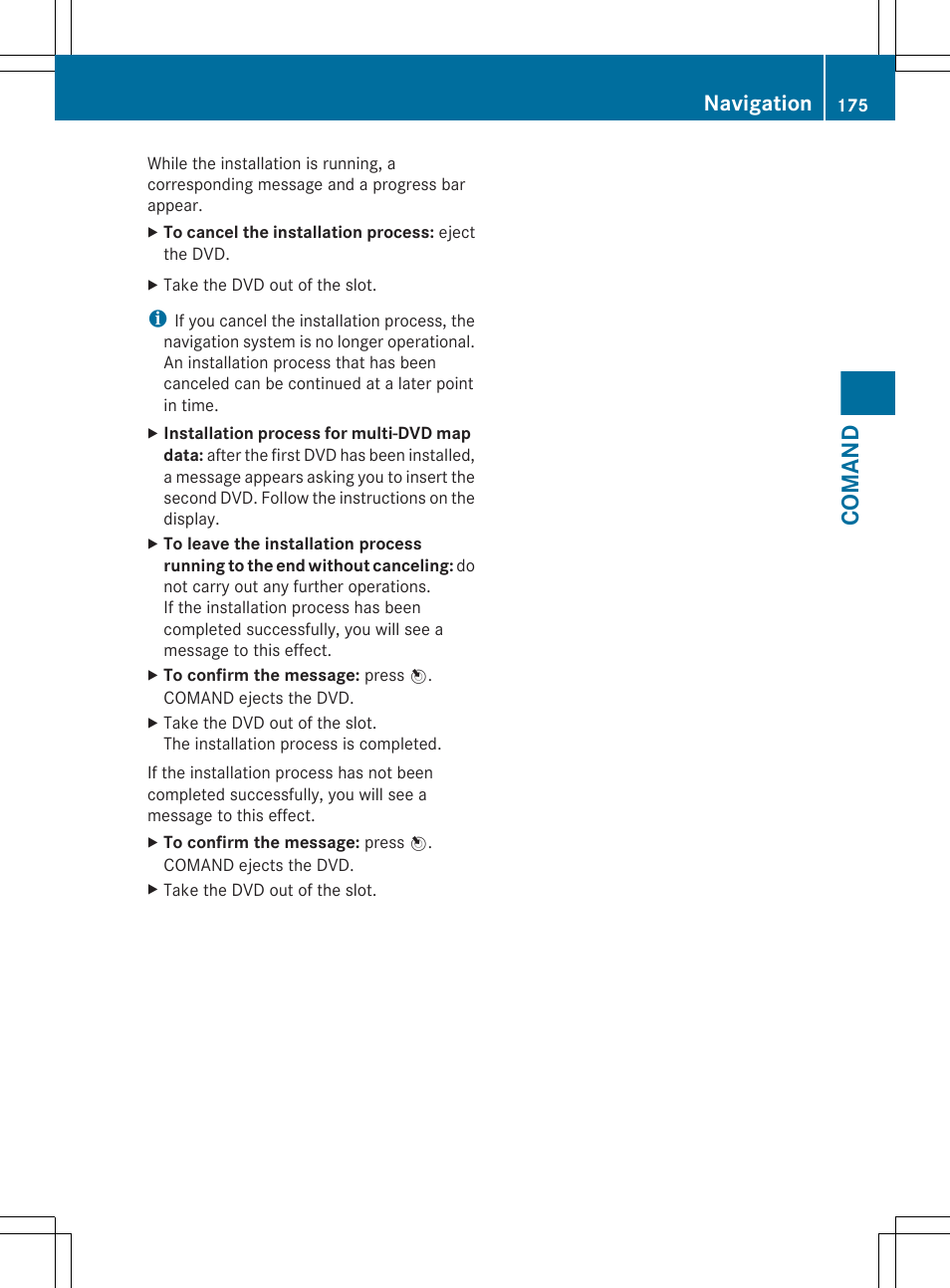 Comand, Navigation | Mercedes-Benz CL-Class 2011 User Manual | Page 177 / 480