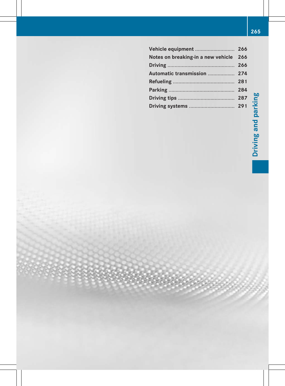 Driving and parking | Mercedes-Benz CL-Class 2011 User Manual | Page 267 / 480