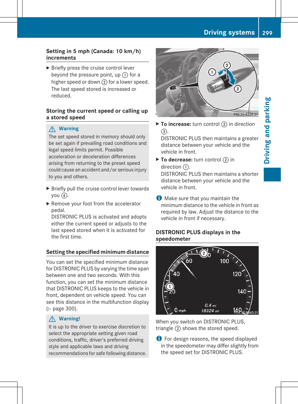 Driving and parking, Driving systems | Mercedes-Benz CL-Class 2011 User Manual | Page 301 / 480