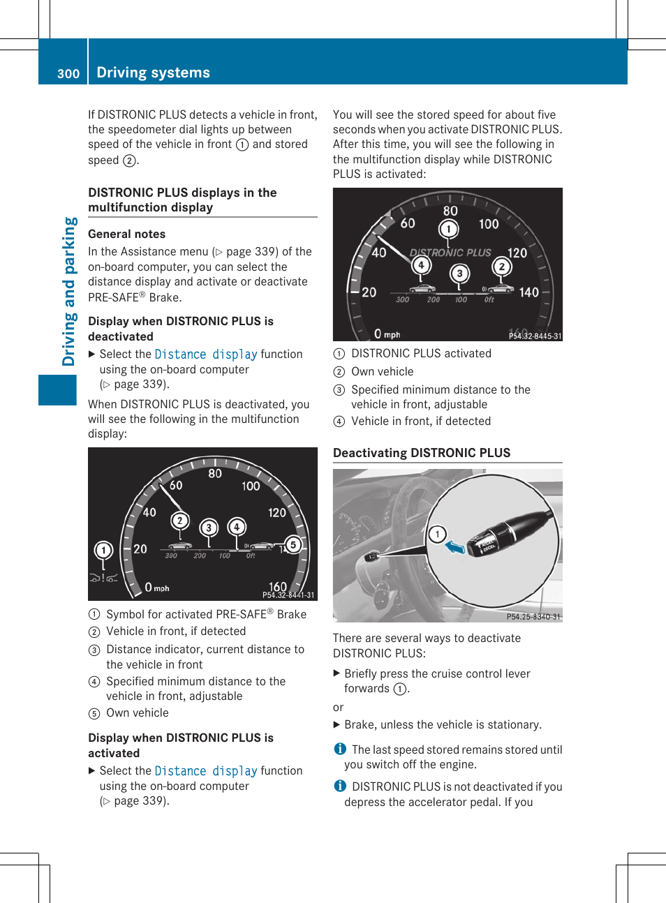 Driving and parking, Driving systems | Mercedes-Benz CL-Class 2011 User Manual | Page 302 / 480