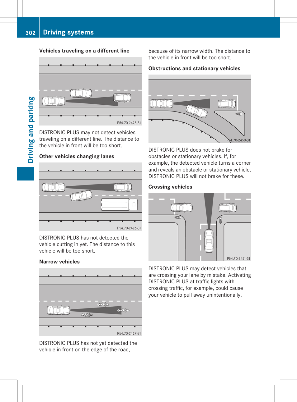 Driving and parking, Driving systems | Mercedes-Benz CL-Class 2011 User Manual | Page 304 / 480