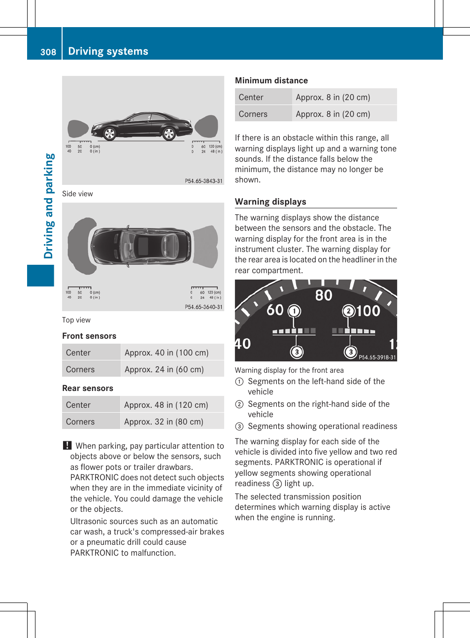 Driving and parking, Driving systems | Mercedes-Benz CL-Class 2011 User Manual | Page 310 / 480