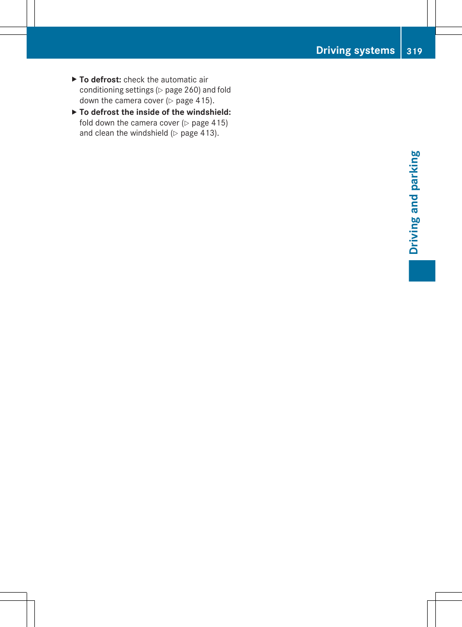 Driving and parking, Driving systems | Mercedes-Benz CL-Class 2011 User Manual | Page 321 / 480