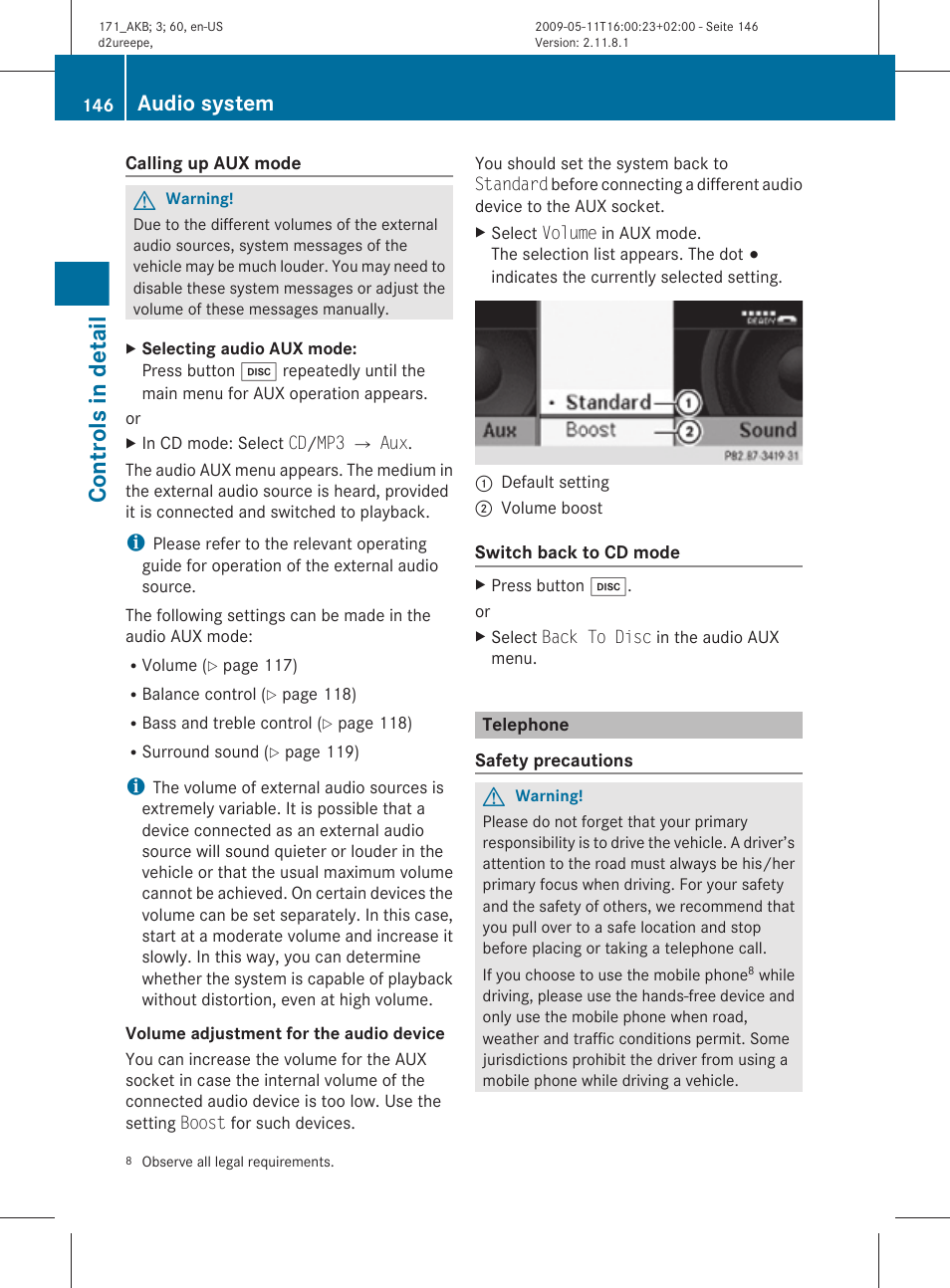 Telephone, System, Telephone mode | Controls in detail, Audio system | Mercedes-Benz SLK-Class 2011 Owners Manual User Manual | Page 148 / 312