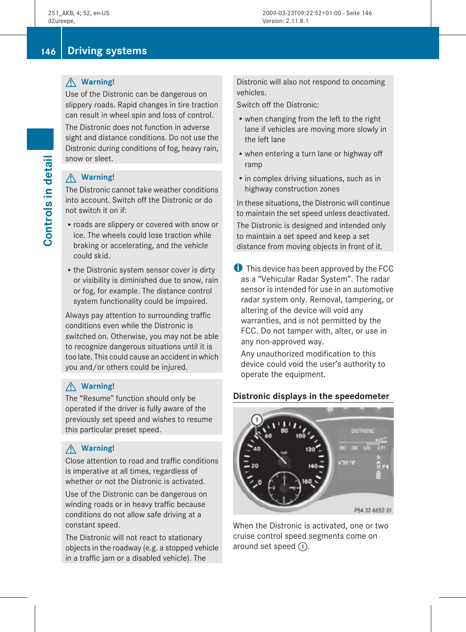 Controls in detail, Driving systems | Mercedes-Benz R-Class 2010 Owners Manual User Manual | Page 148 / 364