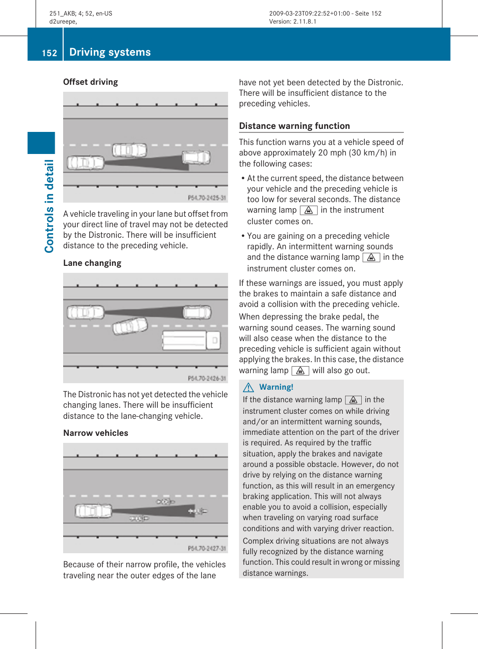 Controls in detail, Driving systems | Mercedes-Benz R-Class 2010 Owners Manual User Manual | Page 154 / 364