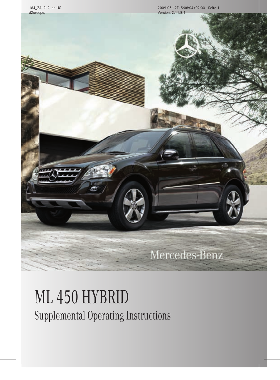 Mercedes-Benz M-Class Hybrid 2010 Owners Manual User Manual | 44 pages