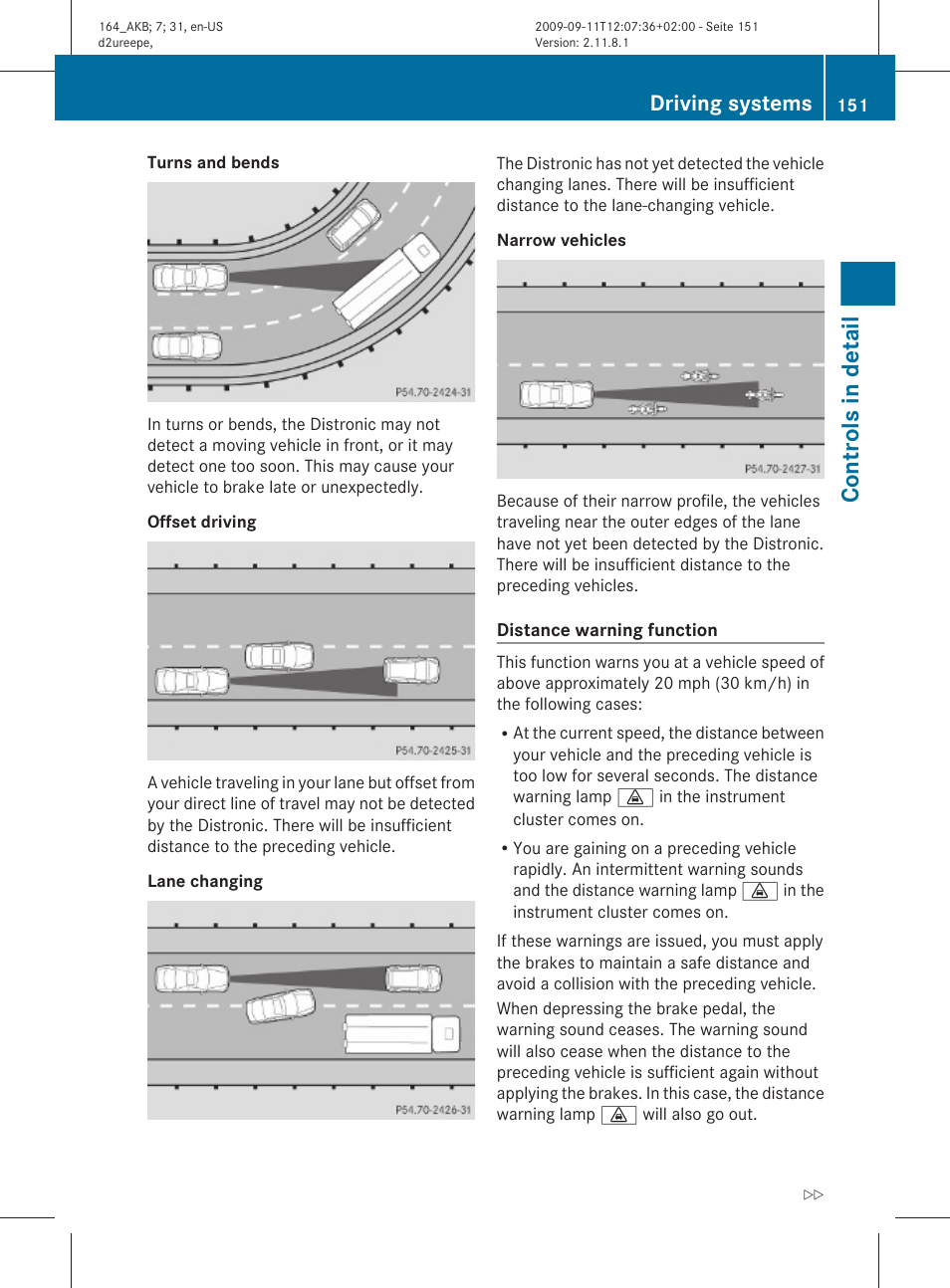 Controls in detail, Driving systems | Mercedes-Benz M-Class 2010 Owners Manual User Manual | Page 153 / 368