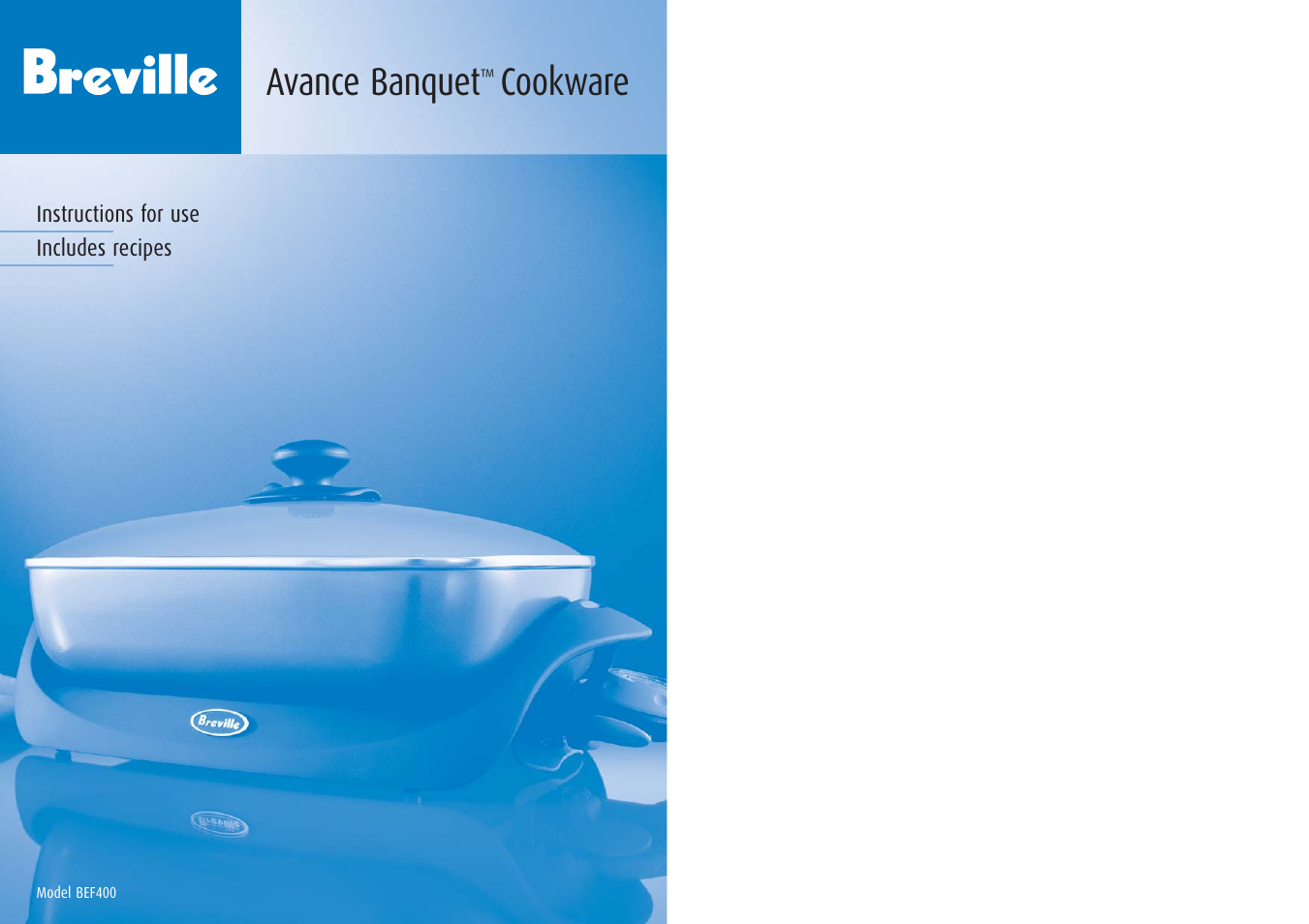 Breville BEF400 User Manual | 20 pages