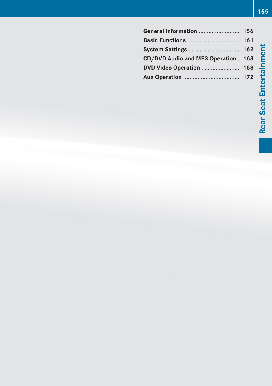 Rear seat entertainment | Mercedes-Benz C-Class 2010 COMAND Manual User Manual | Page 157 / 212