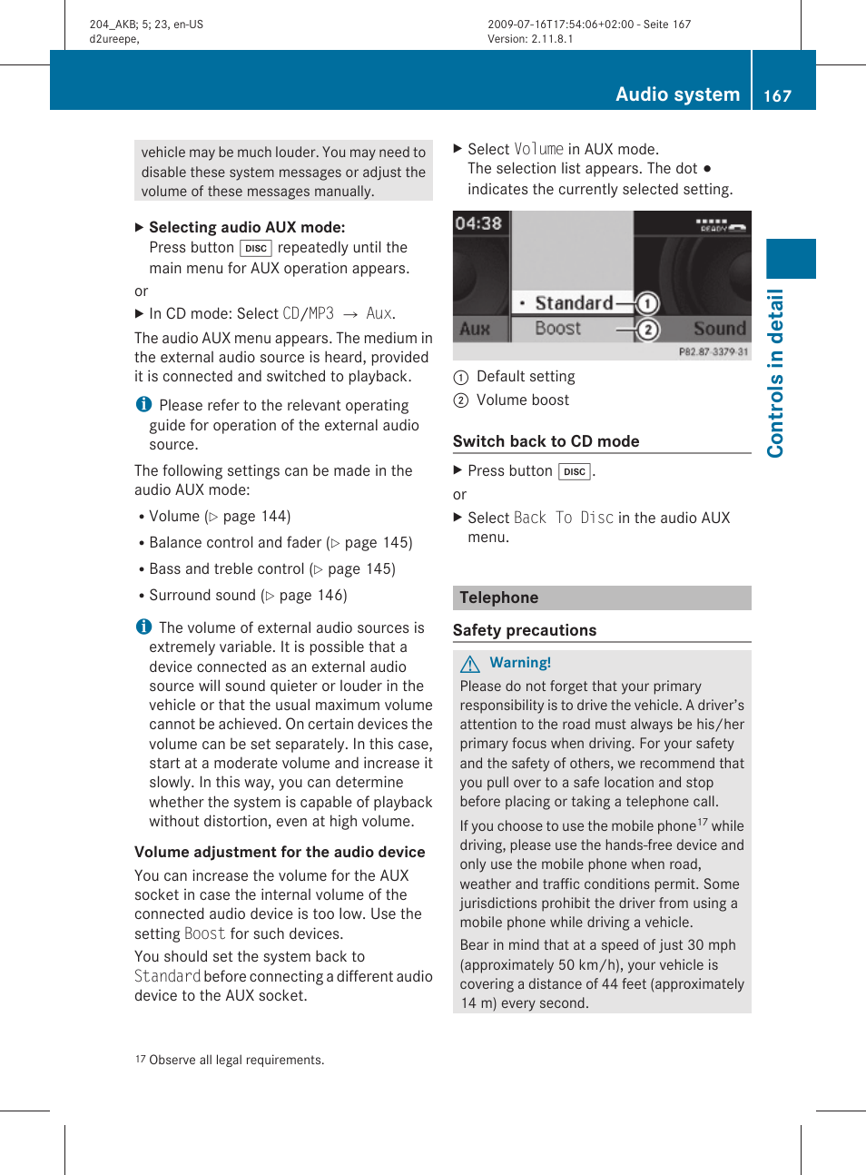 Telephone, System, Controls in detail | Audio system | Mercedes-Benz C-Class 2010 Owners Manual User Manual | Page 169 / 364
