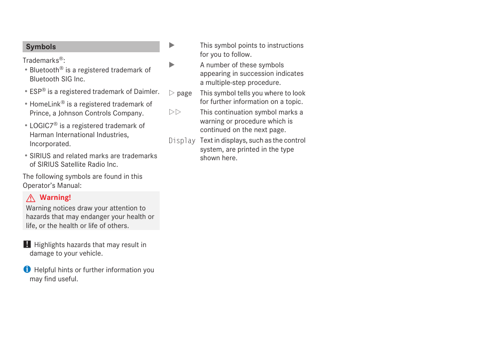 Mercedes-Benz C-Class 2009 Owners Manual User Manual | Page 2 / 404